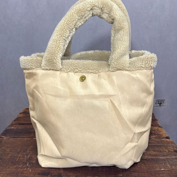 Prada Tan Shearling Tote Bag - Picture 4 of 9